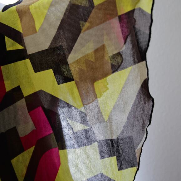 BCBGMaxaria colorblock asymmetric Midi dress size S - Picture 5 of 5